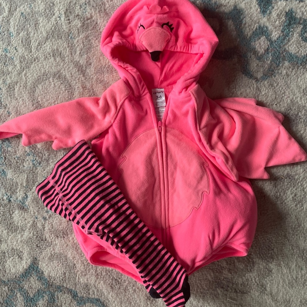 Carters Flamingo Halloween Costume 3-6 month